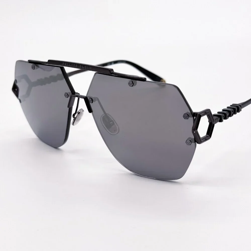 NEW PHILIPP PLEIN SLEEK SPP111 672X GREY UNISEX SUNGLASSES PHILIPP PLEIN